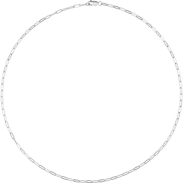2.1 mm Paperclip-Style Chain