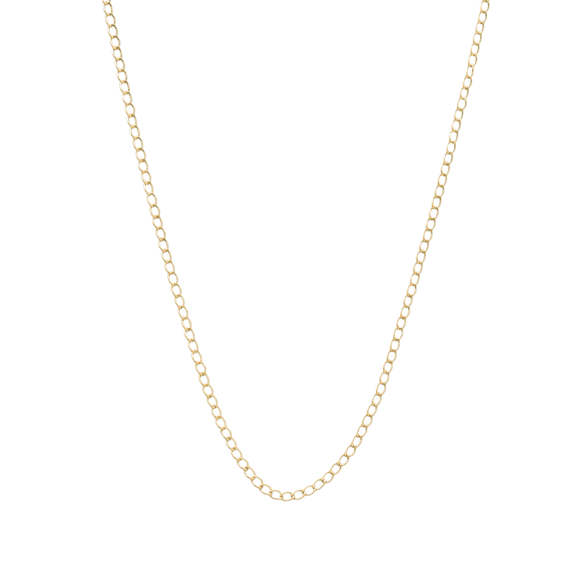 Gold Fine Curb Chain