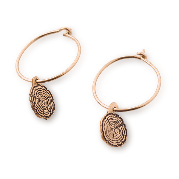 Rose Gold Growth Hoops