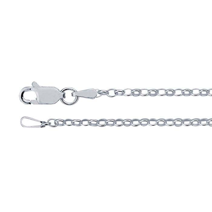 Silver Oval Rolo Chain 2.5 mm