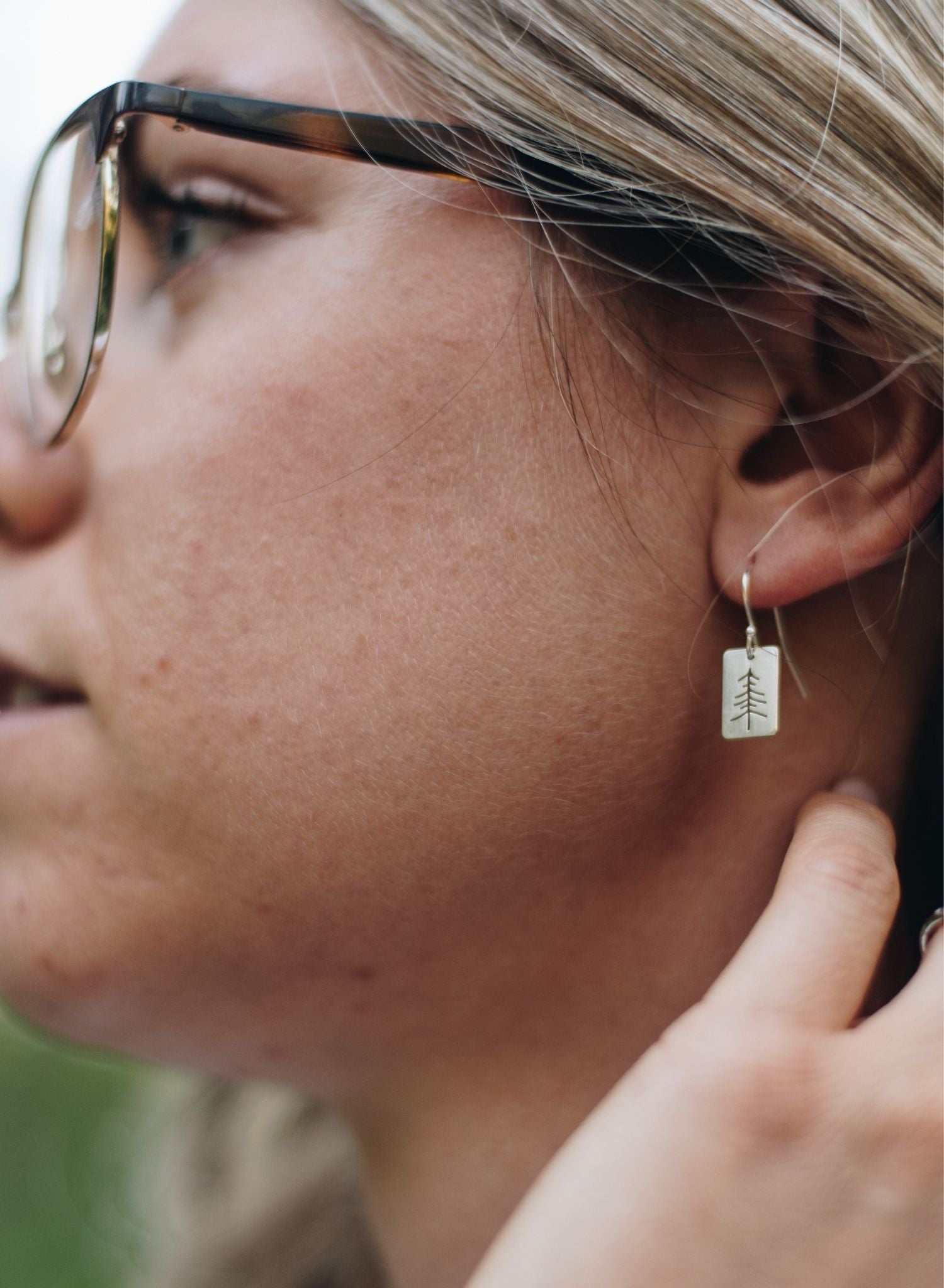 Silver Evergreen Earrings